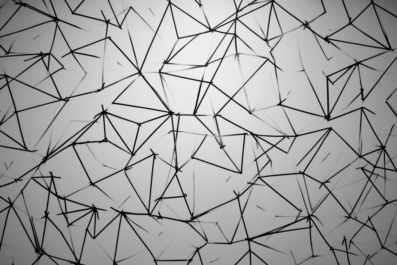 Netzwerk Abstrakte Verbindungen | Minimalistisch | Stilrichtungen