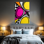 PopArt Abstraktes Design Mit Bunten Farben Stil