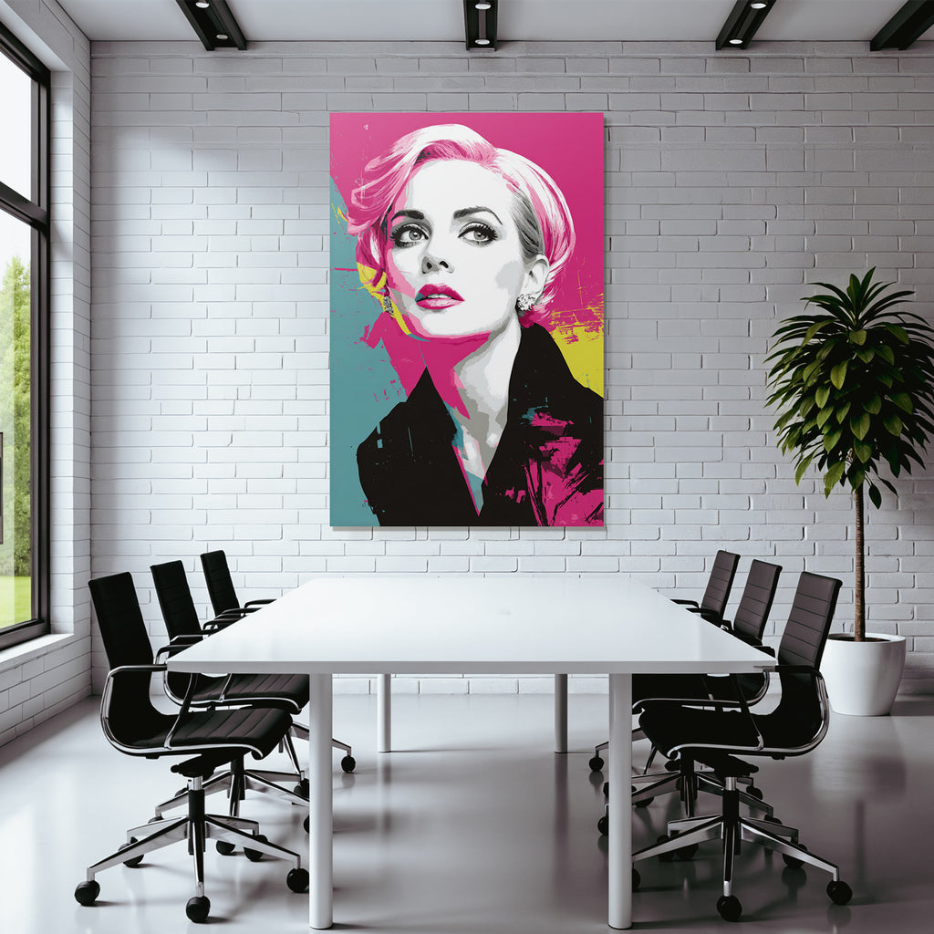 PopArt Bunte Moderne Fraünillustration Vintage Frisur