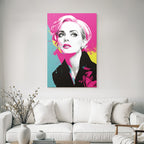 PopArt Bunte Moderne Fraünillustration Vintage Frisur