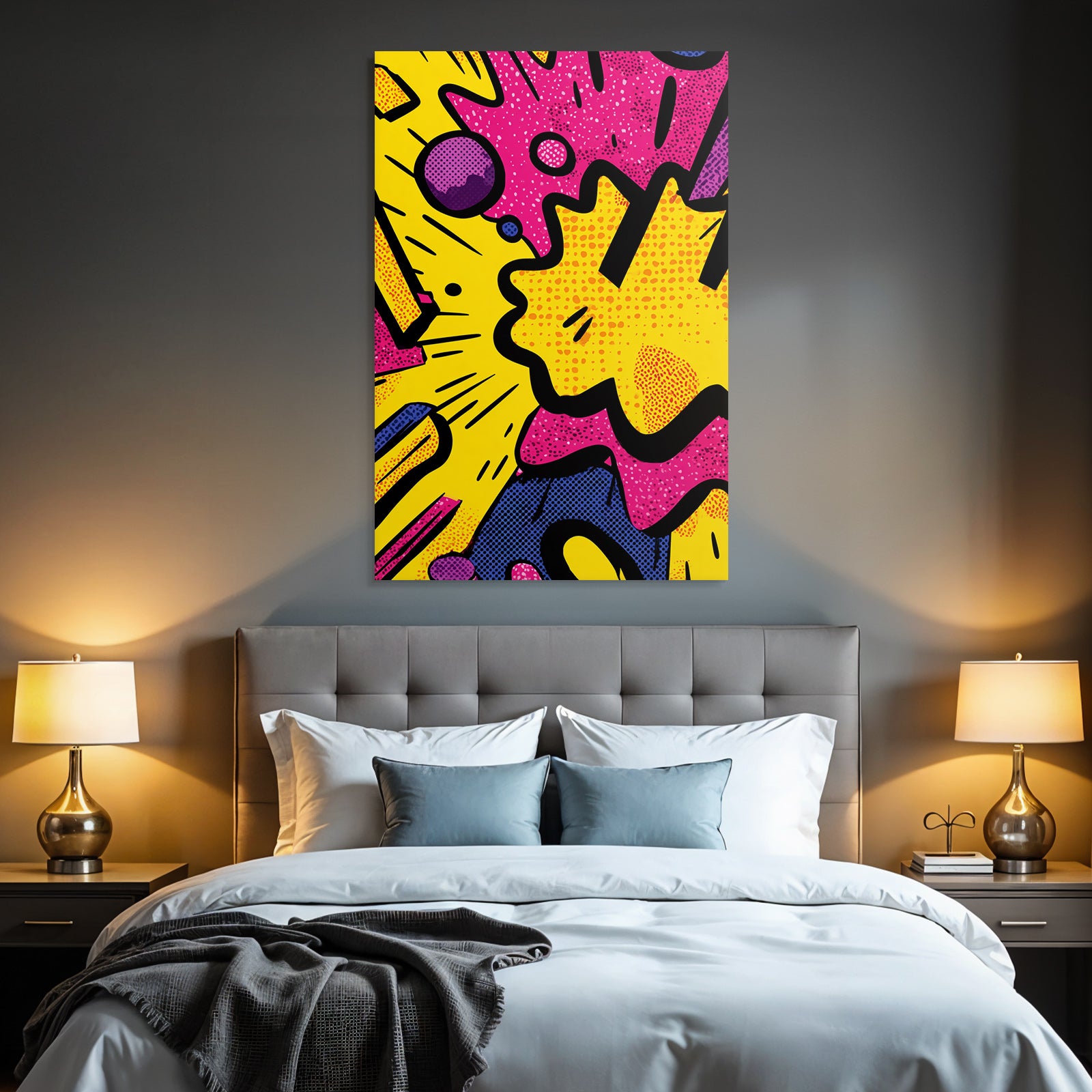 PopArt Buntes Comicstil Popart Dynamisches Design