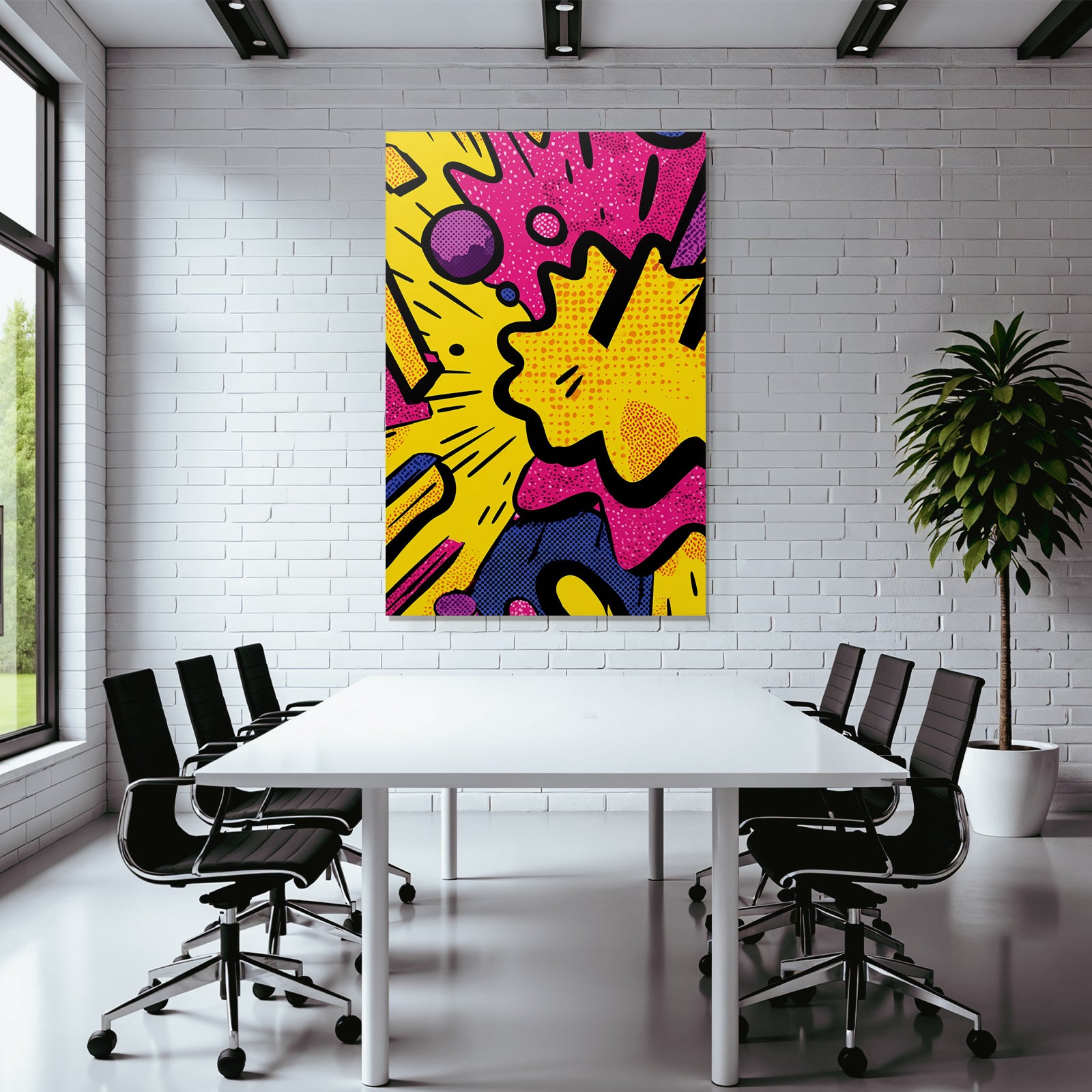 PopArt Buntes Comicstil Popart Dynamisches Design