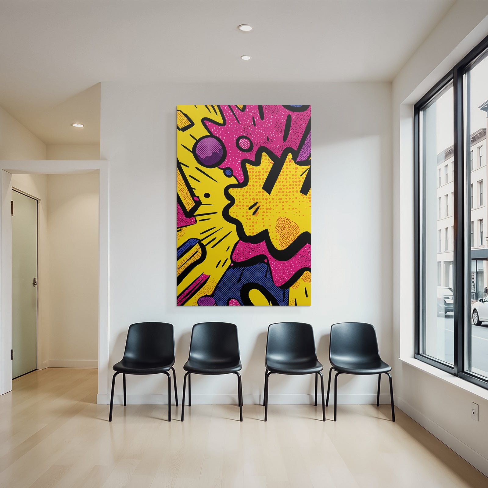 PopArt Buntes Comicstil Popart Dynamisches Design