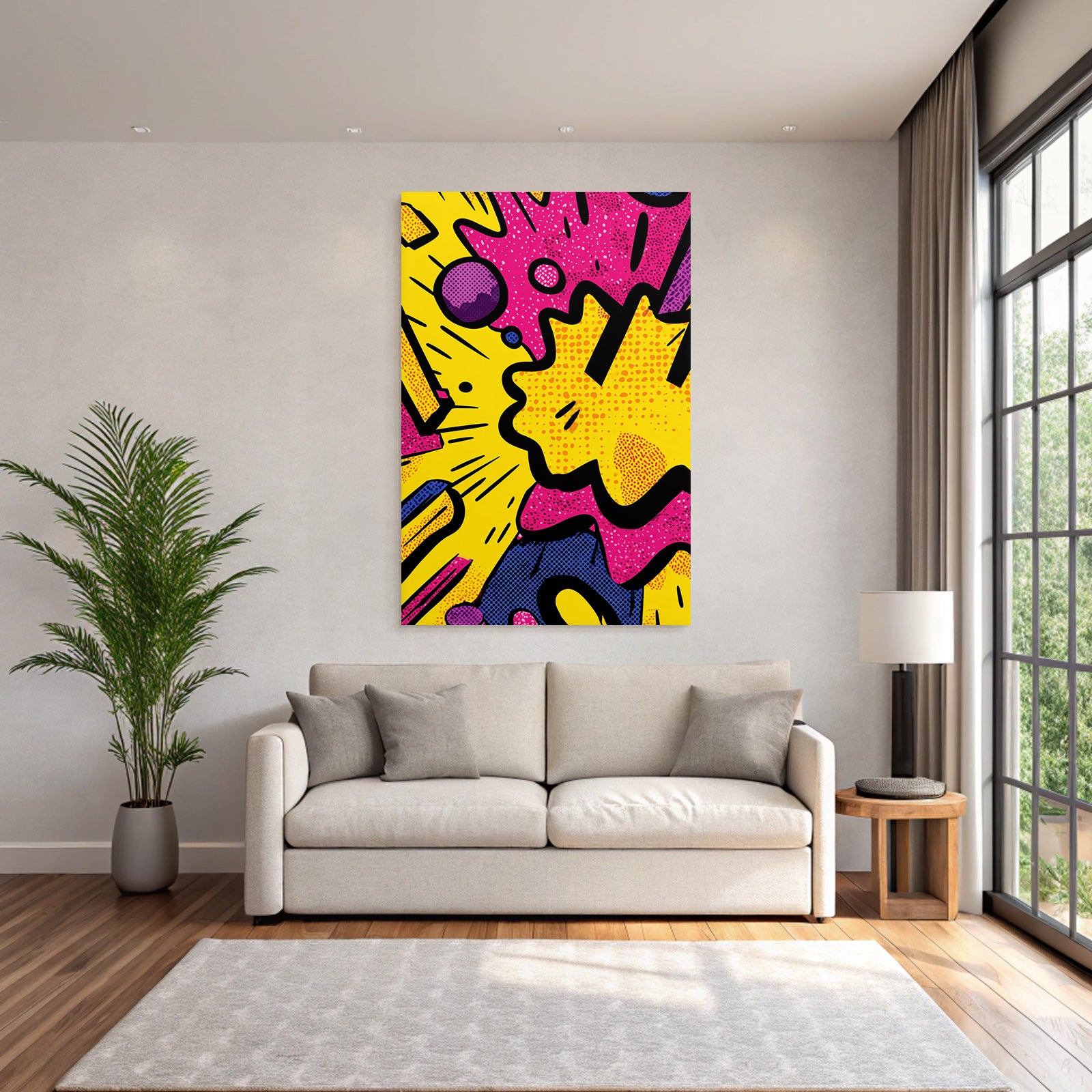 PopArt Buntes Comicstil Popart Dynamisches Design