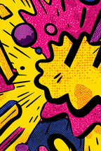PopArt Buntes Comicstil Popart Dynamisches Design | Pop Art | Stilrichtungen