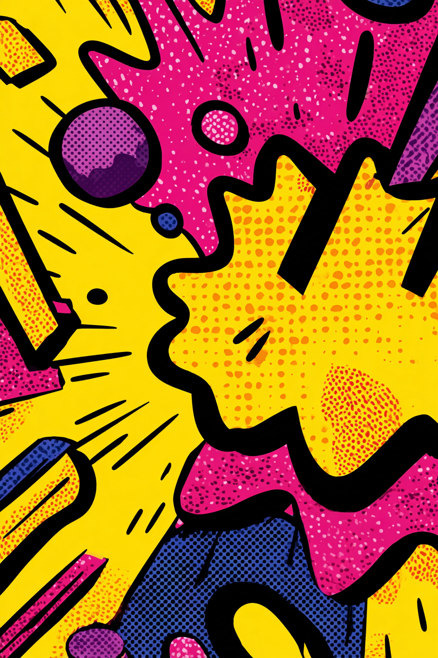 PopArt Buntes Comicstil Popart Dynamisches Design | Pop Art | Stilrichtungen
