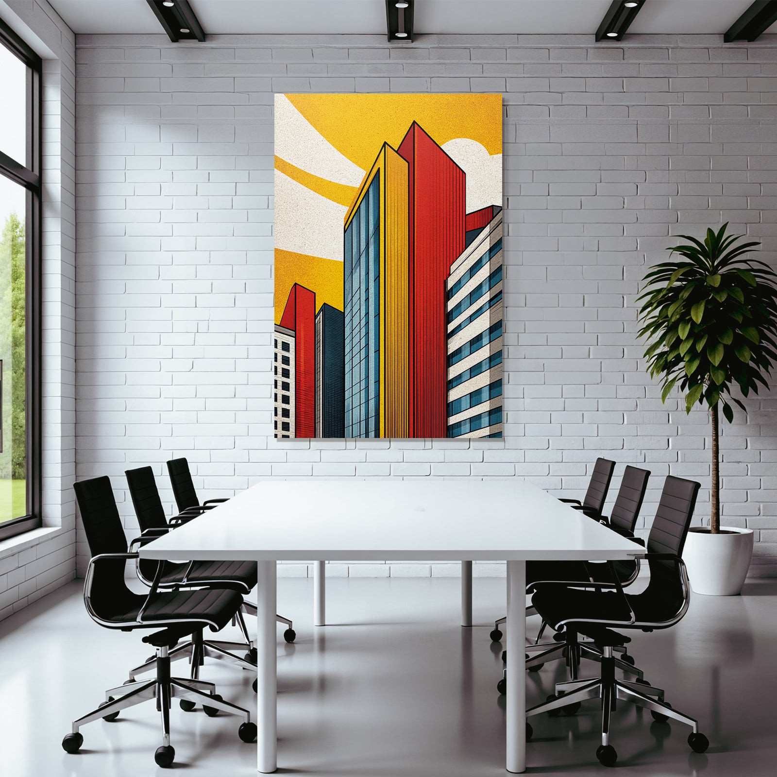 PopArt Moderne Gebaeude Stil