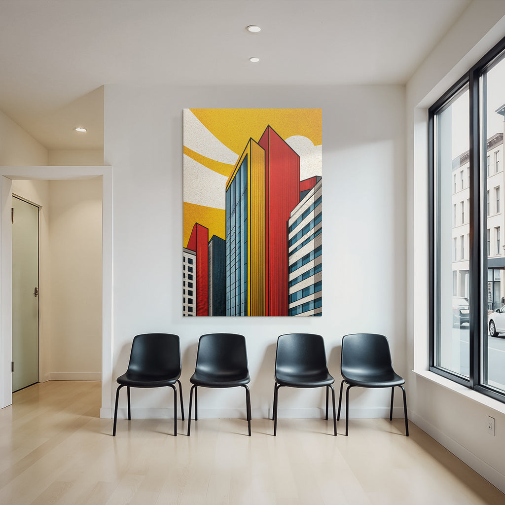 PopArt Moderne Gebaeude Stil