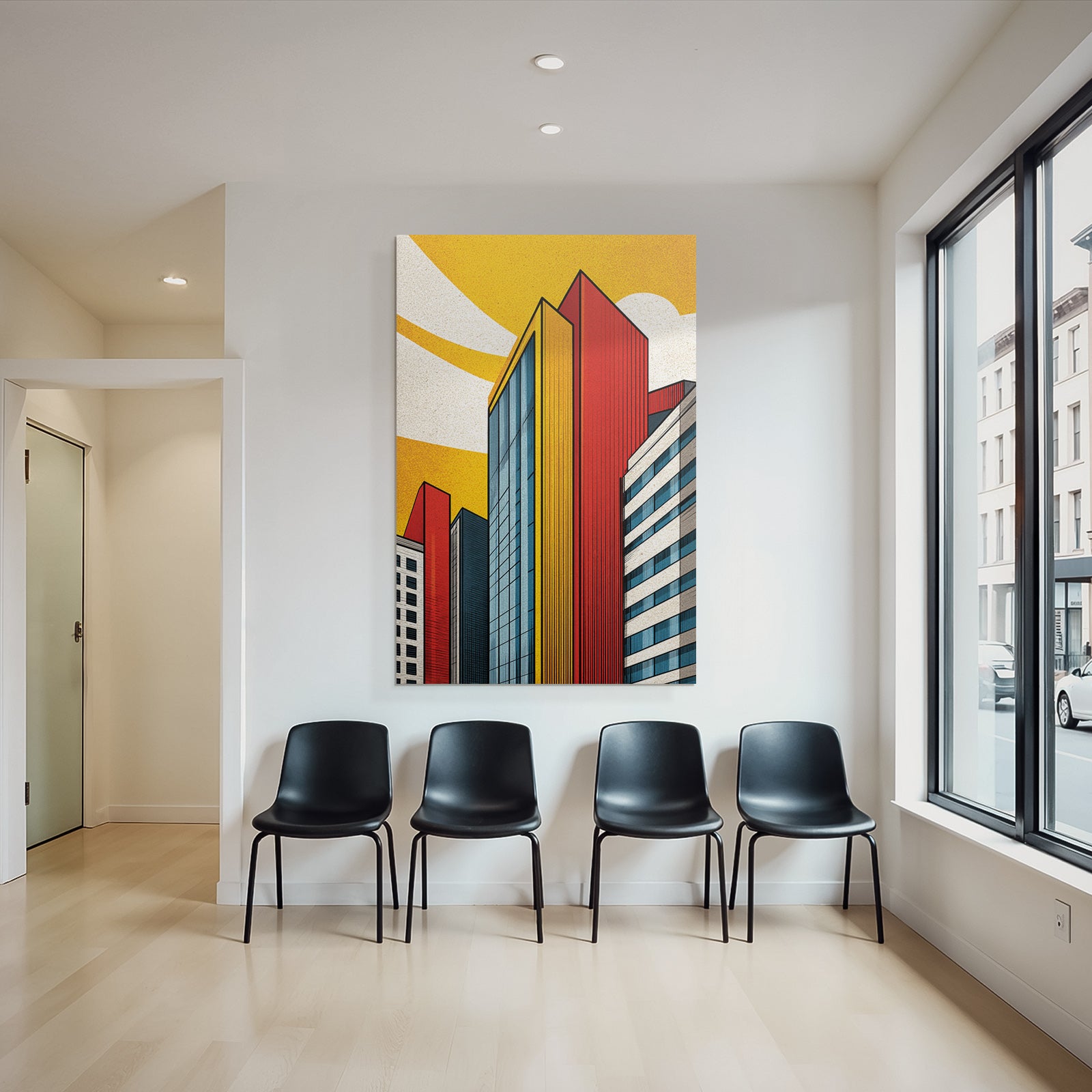 PopArt Moderne Gebaeude Stil