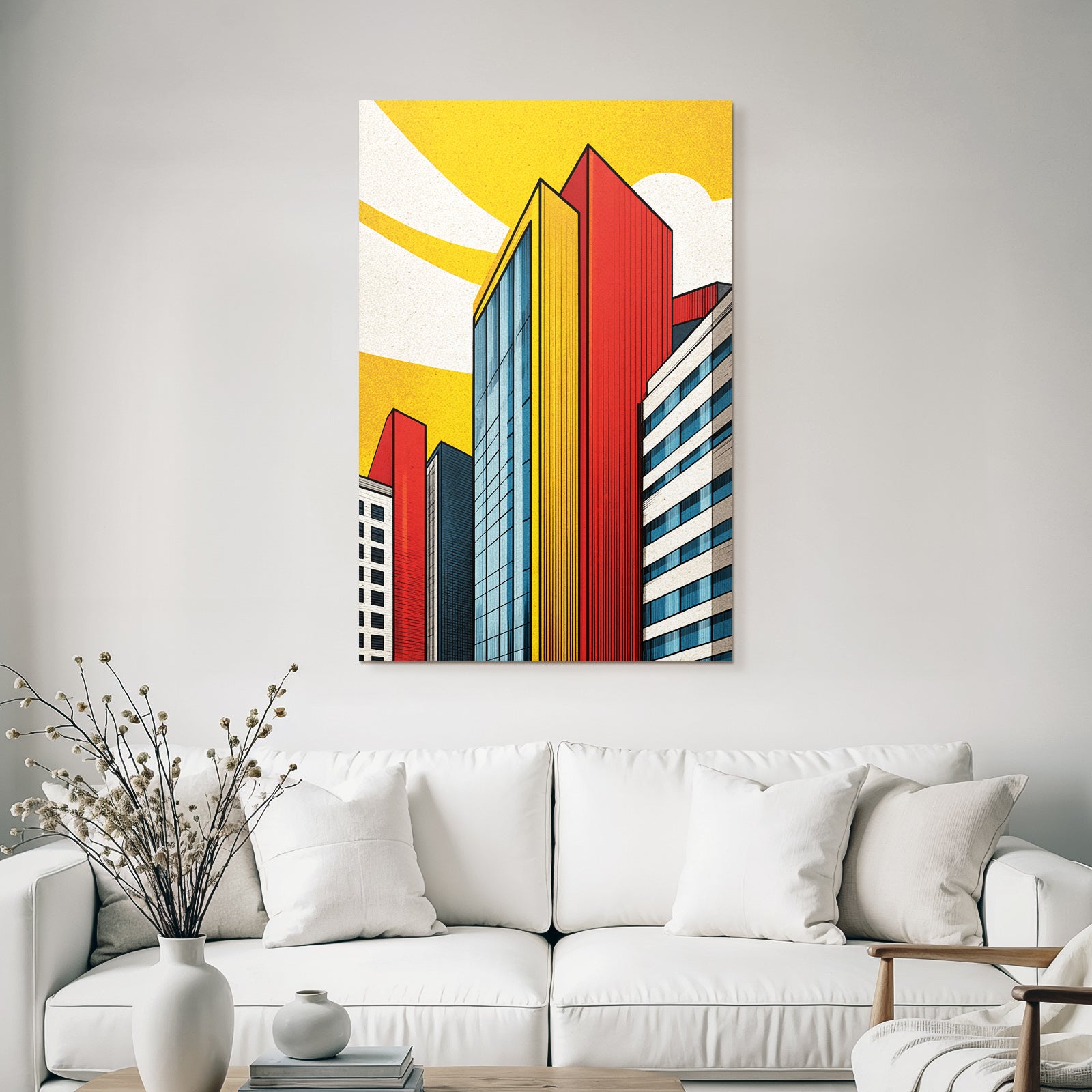 PopArt Moderne Gebaeude Stil