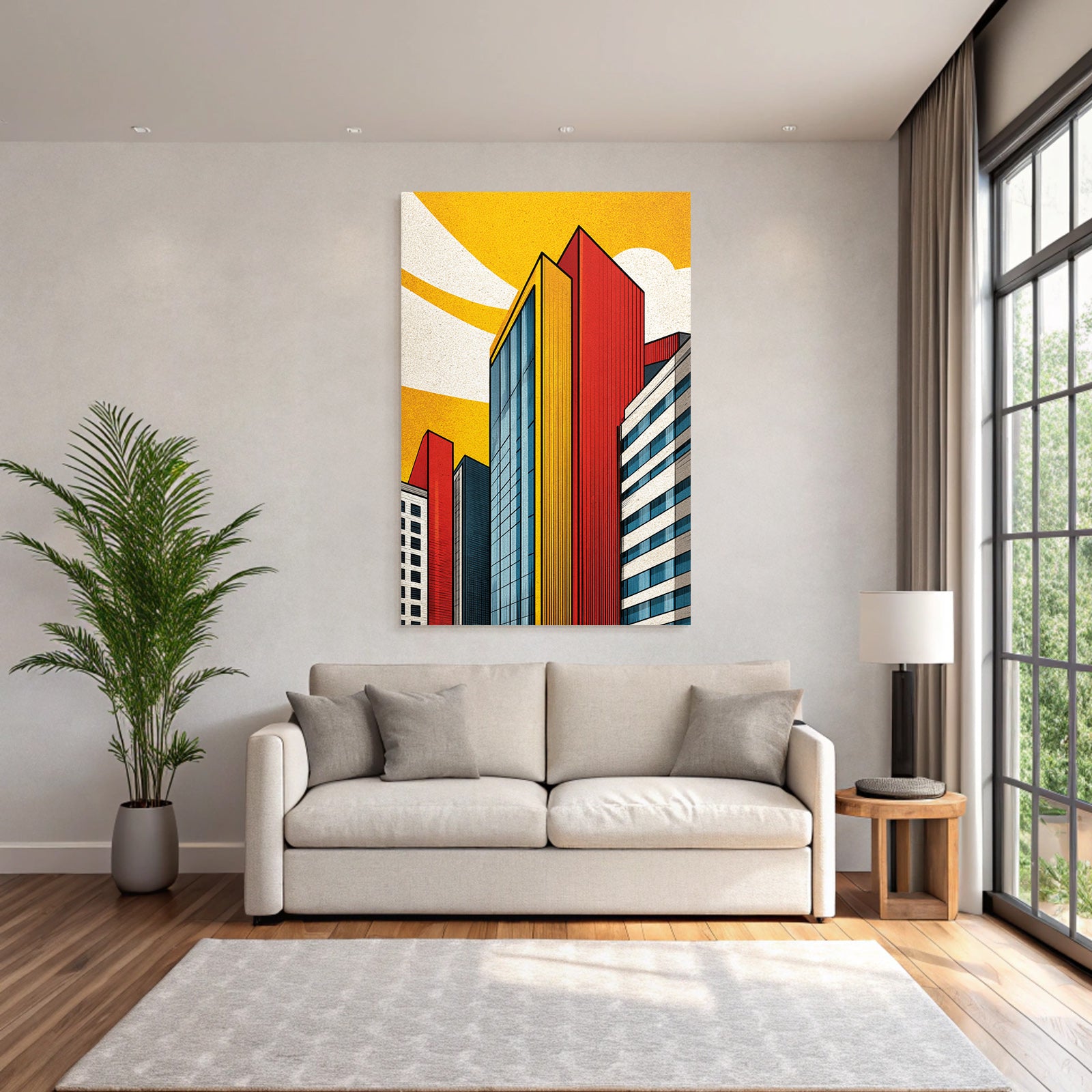 PopArt Moderne Gebaeude Stil