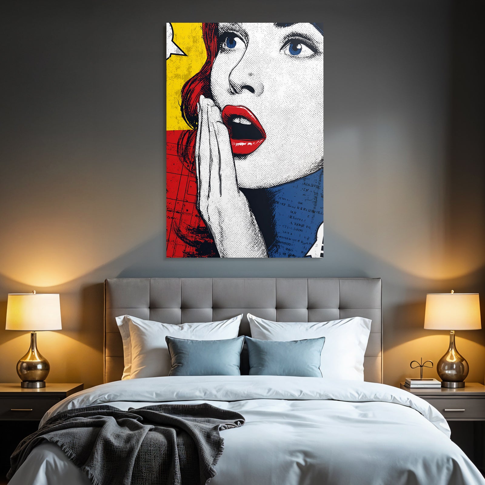 PopArt Popart Frau Mit Roten Haaren