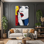 PopArt Popart Frau Mit Roten Haaren