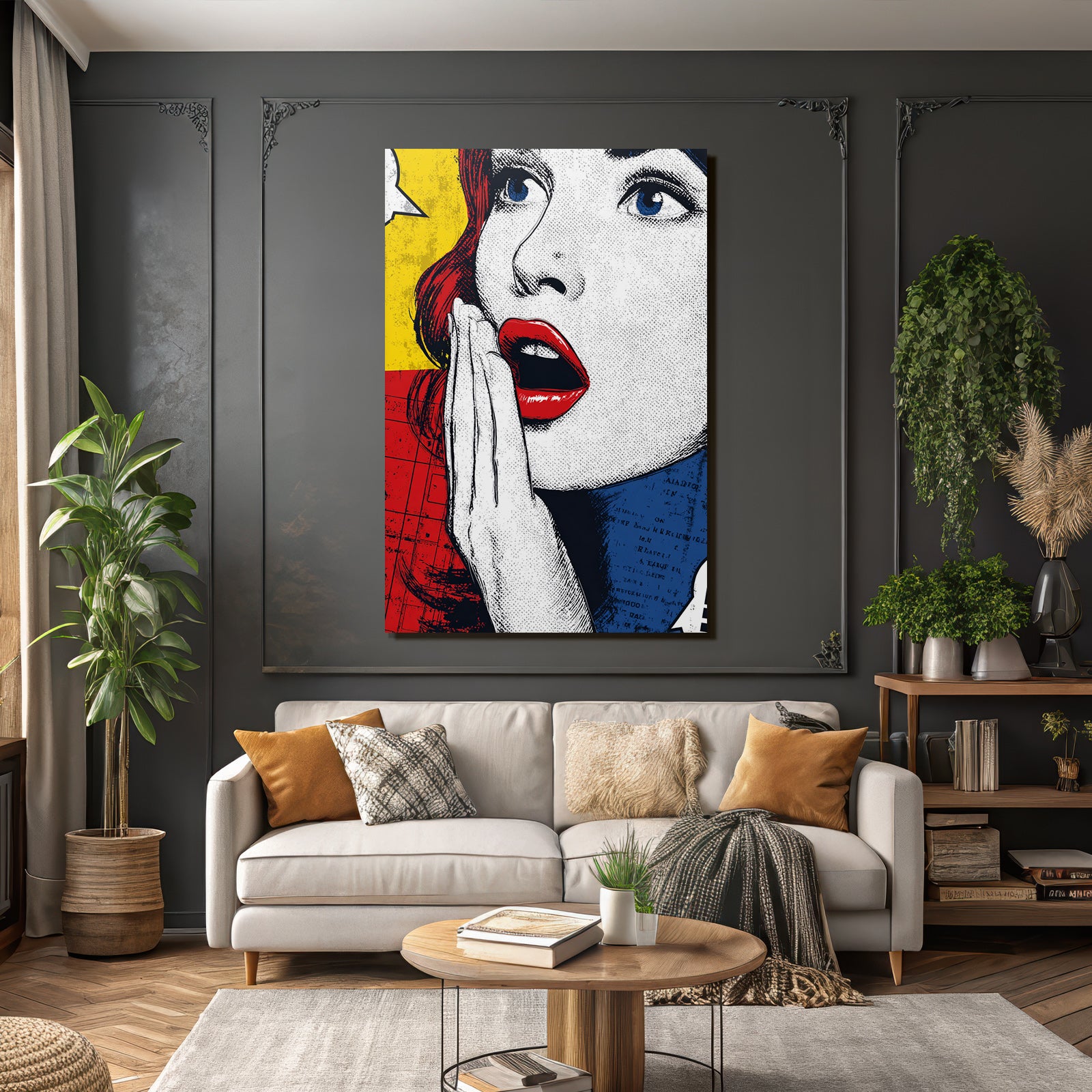 PopArt Popart Frau Mit Roten Haaren