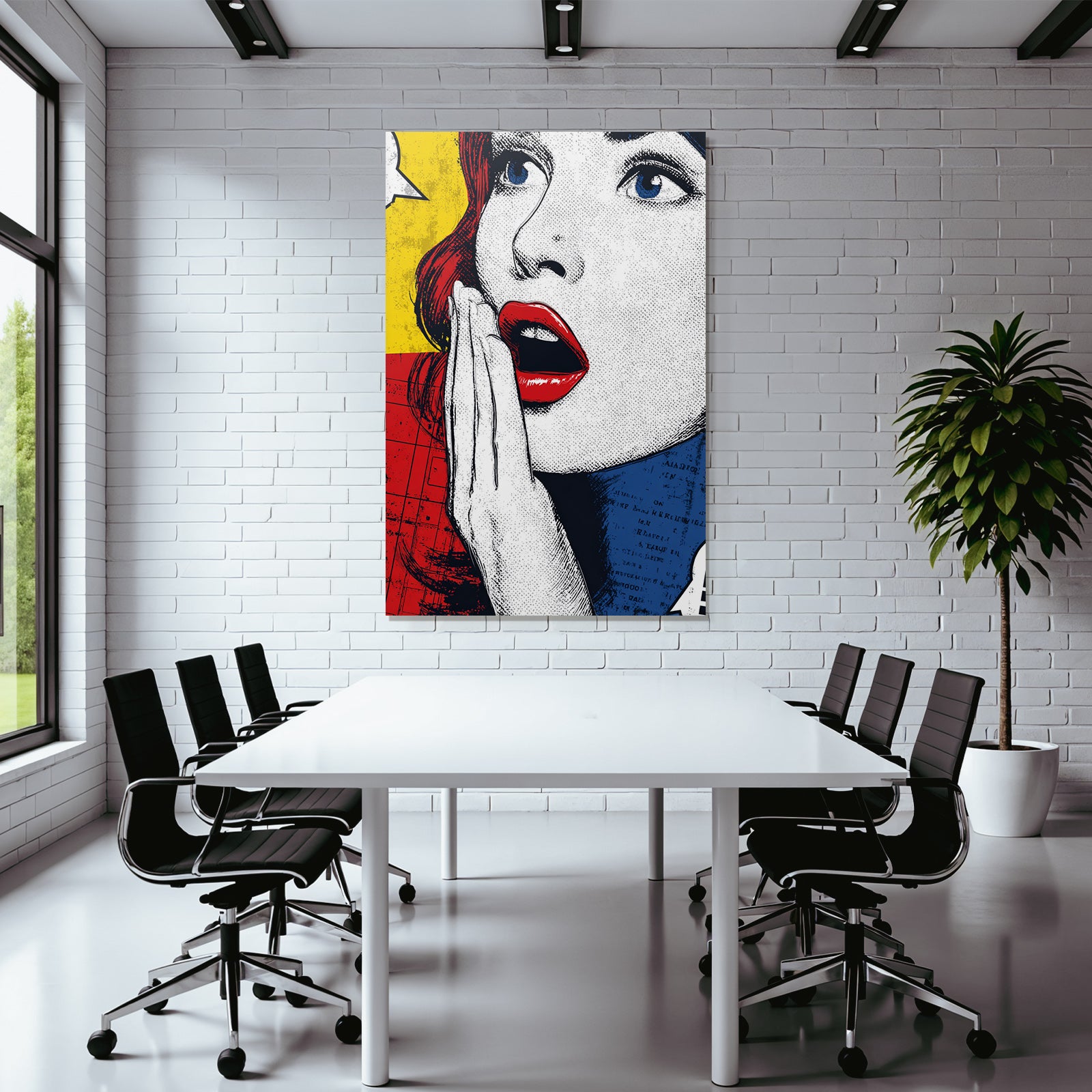PopArt Popart Frau Mit Roten Haaren