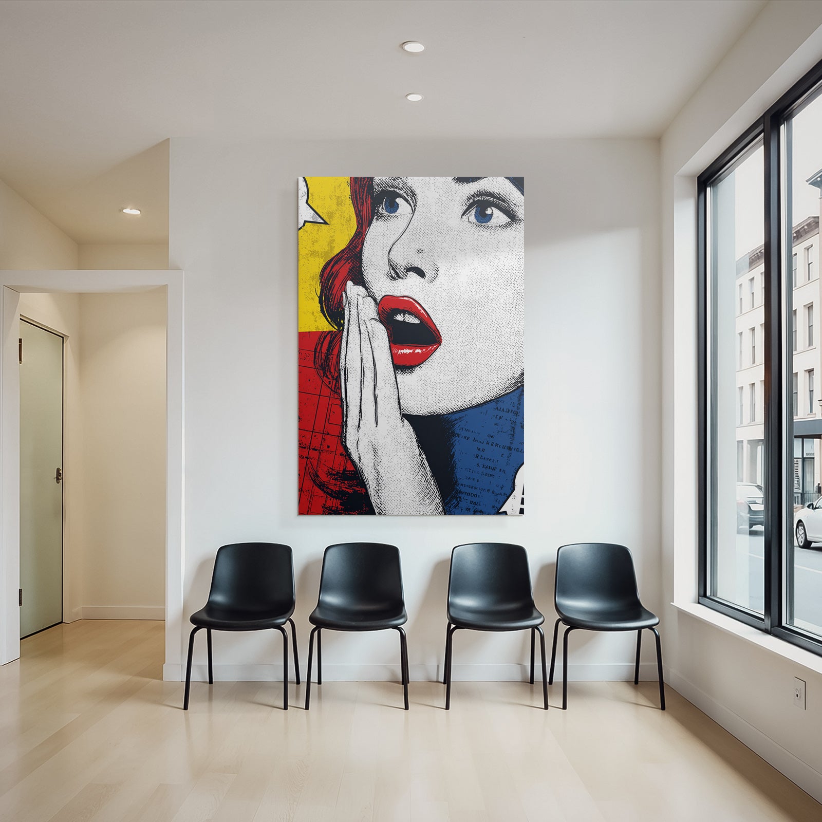 PopArt Popart Frau Mit Roten Haaren
