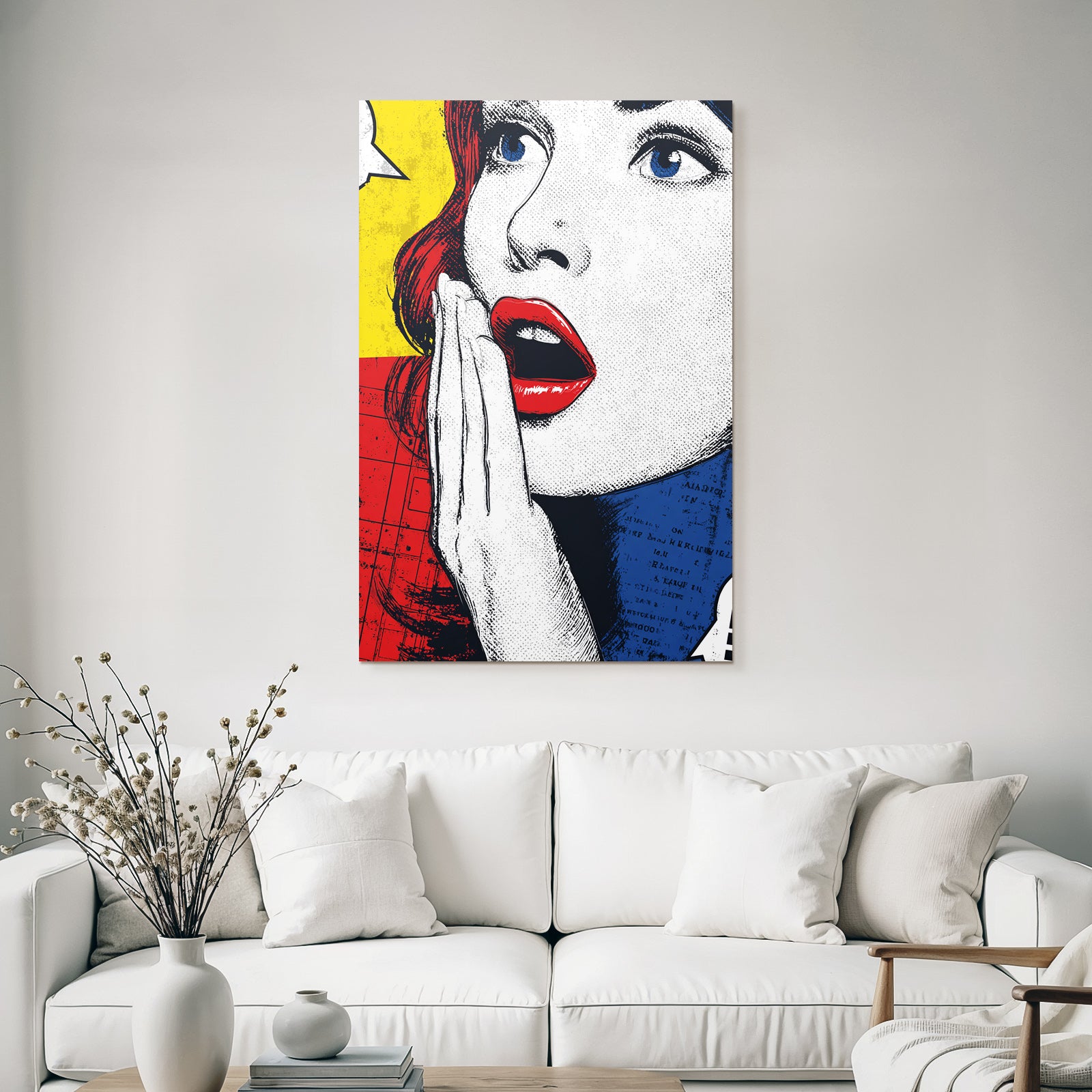 PopArt Popart Frau Mit Roten Haaren
