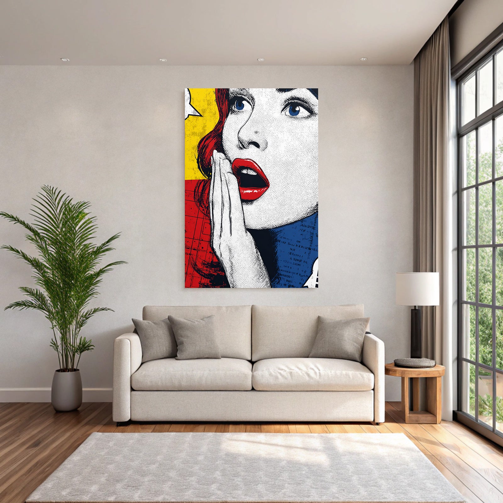 PopArt Popart Frau Mit Roten Haaren