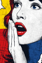 PopArt Popart Frau Mit Roten Haaren | Pop Art | Stilrichtungen
