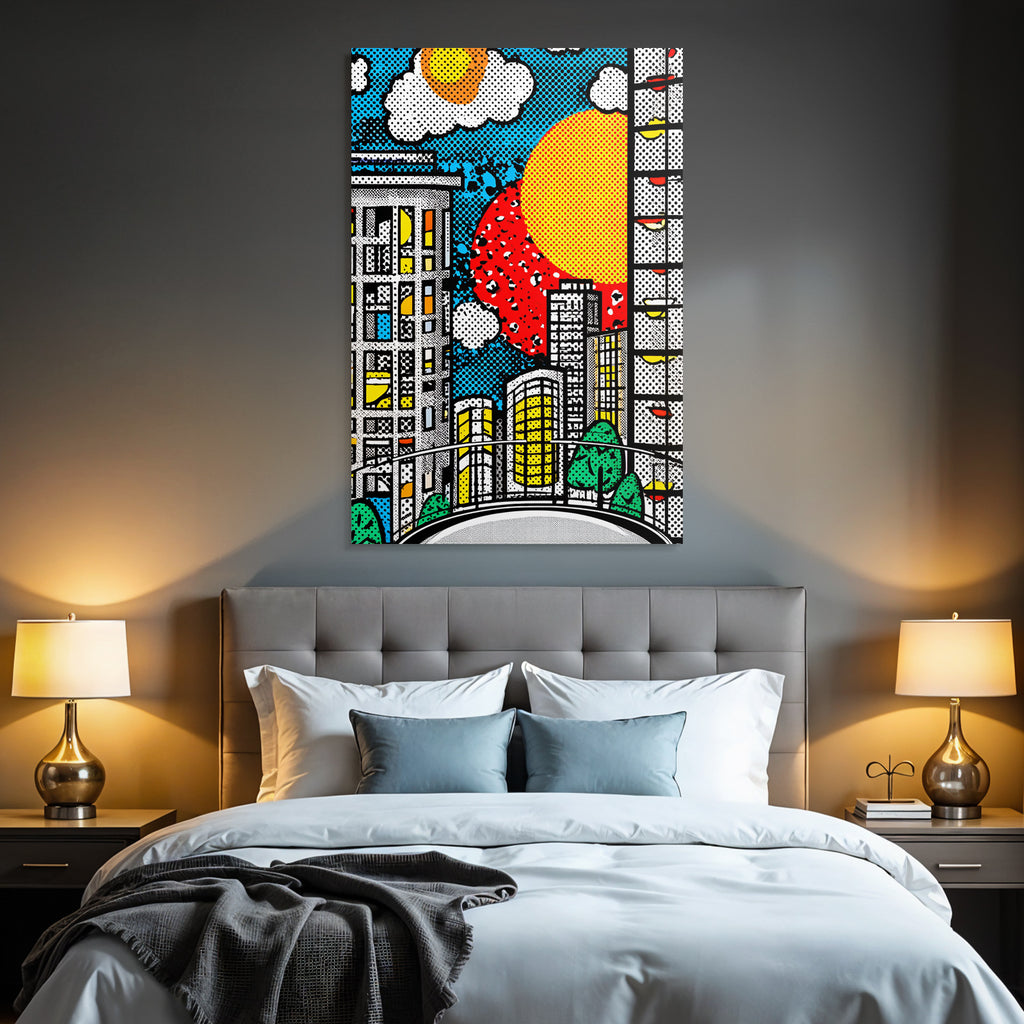 PopArt Lebendige Stadtlandschaft