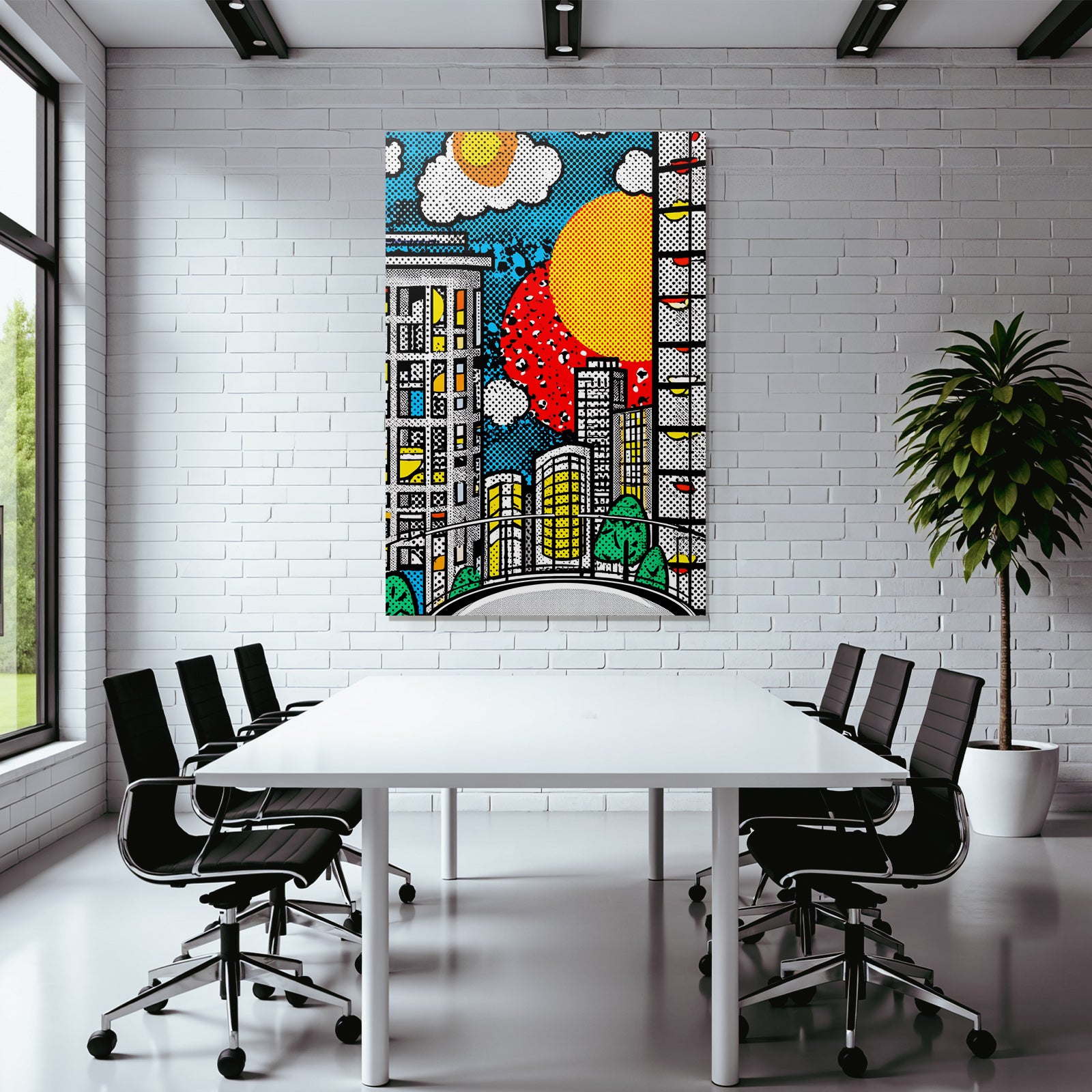 PopArt Lebendige Stadtlandschaft