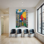 PopArt Lebendige Stadtlandschaft