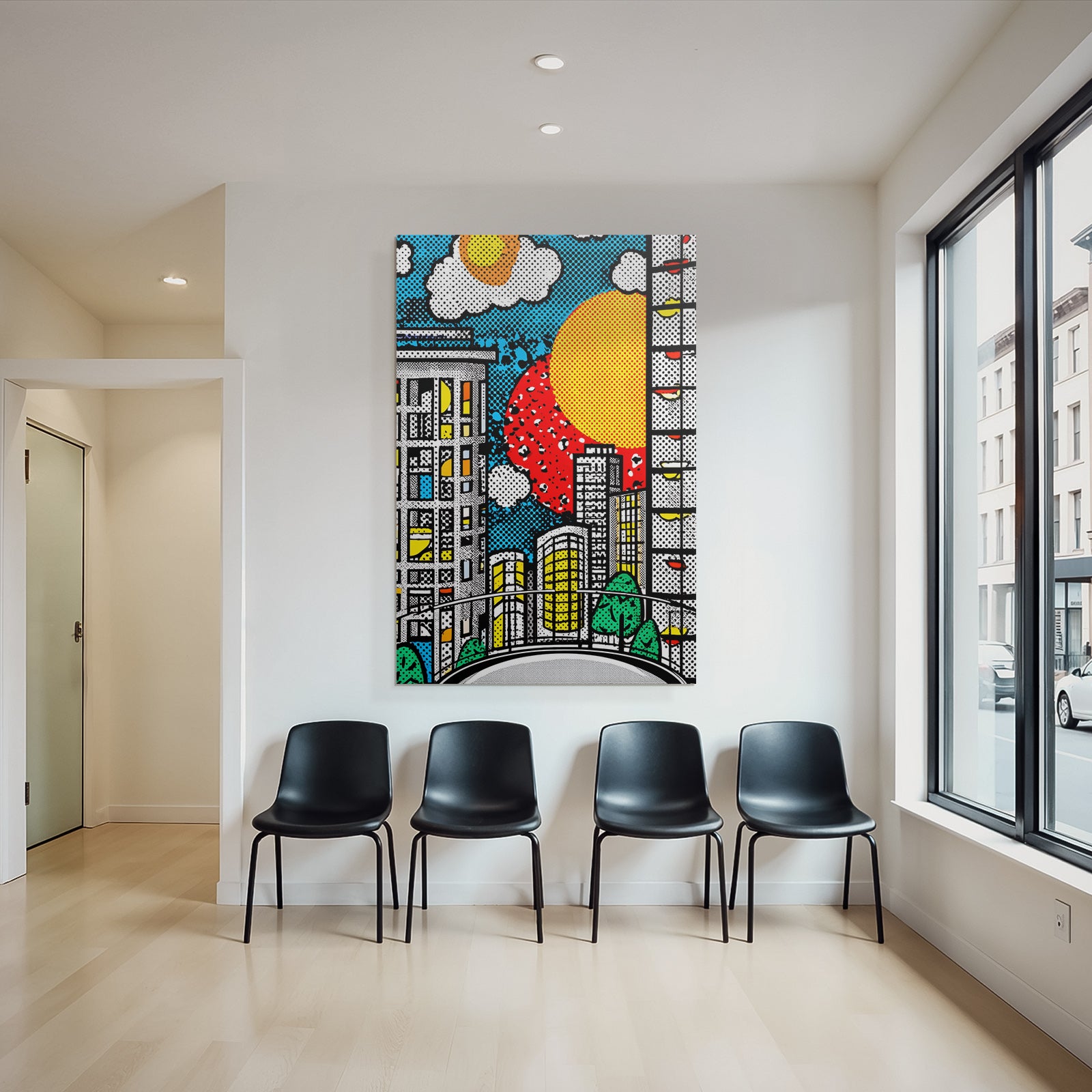 PopArt Lebendige Stadtlandschaft
