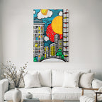 PopArt Lebendige Stadtlandschaft