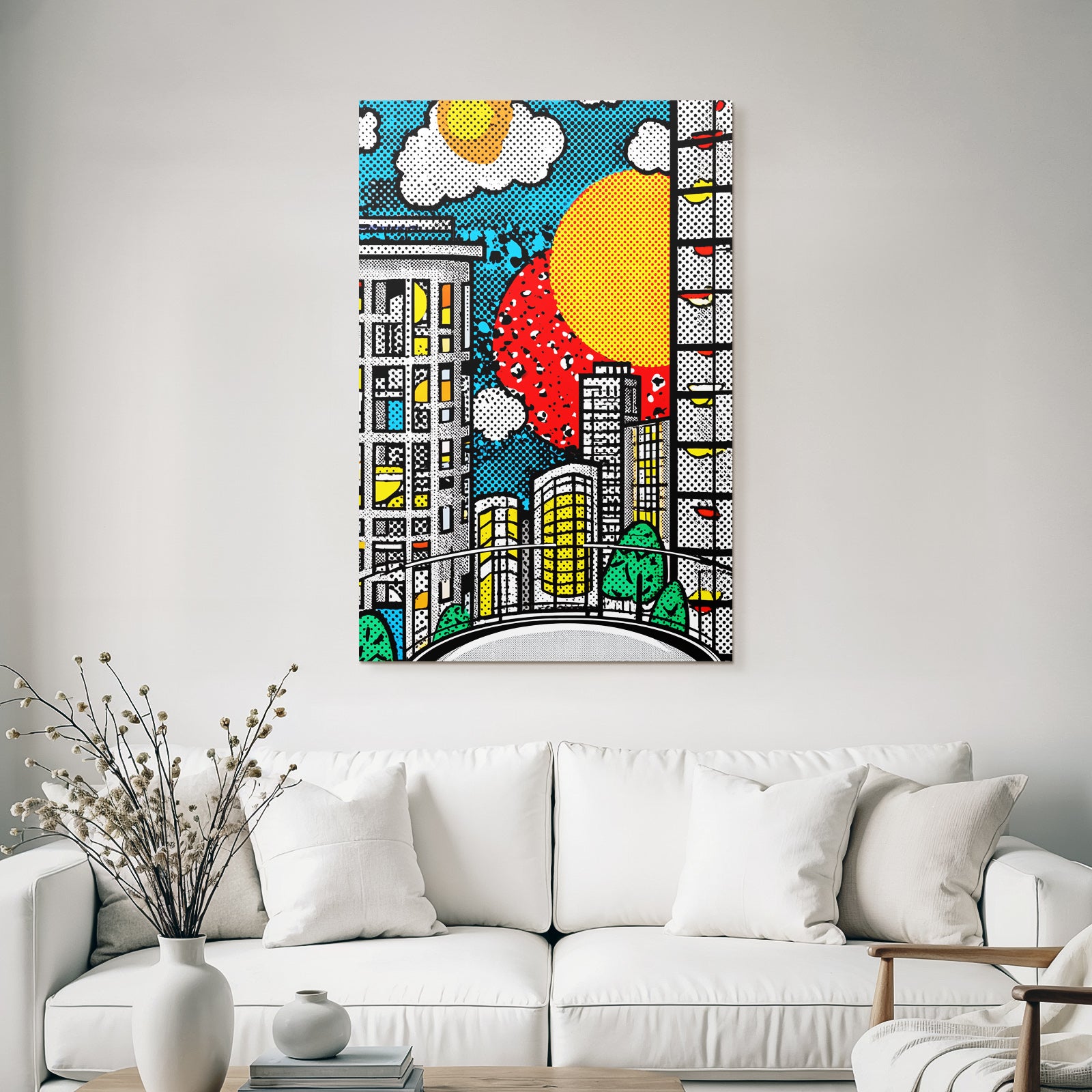 PopArt Lebendige Stadtlandschaft