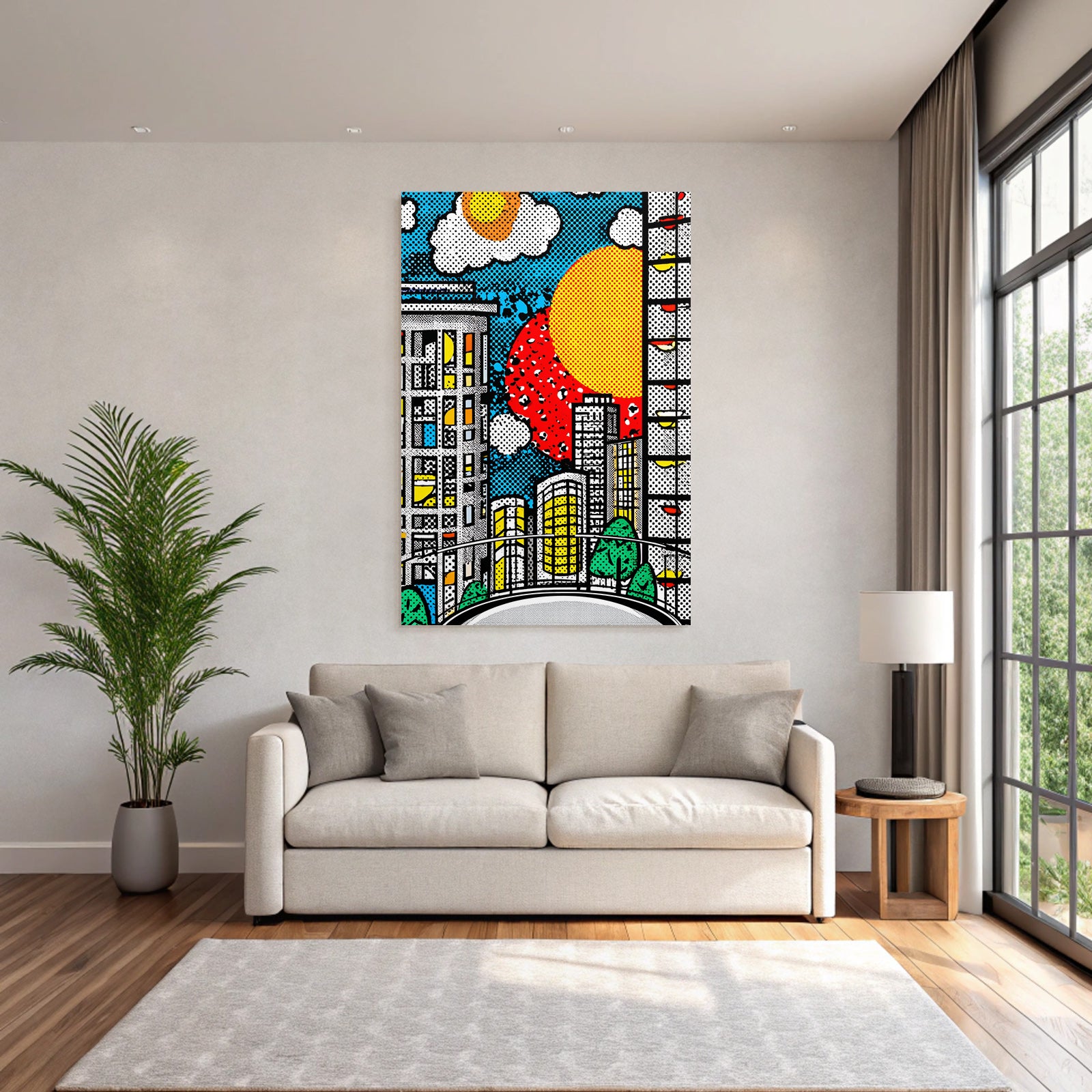 PopArt Lebendige Stadtlandschaft