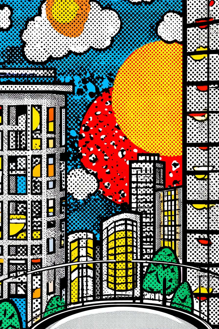 PopArt Lebendige Stadtlandschaft | Pop Art | Stilrichtungen