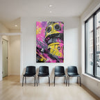 PopArt Leuchtturm Oder Plattform Kunst Moderner Grafikstil