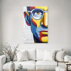 PopArt Portrait Mit Brille