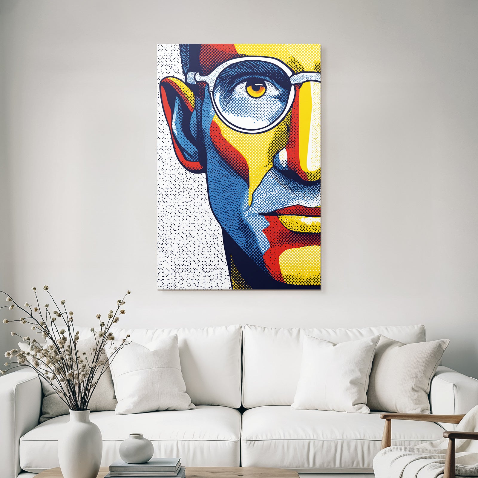 PopArt Portrait Mit Brille