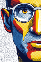 PopArt Portrait Mit Brille | Pop Art | Stilrichtungen
