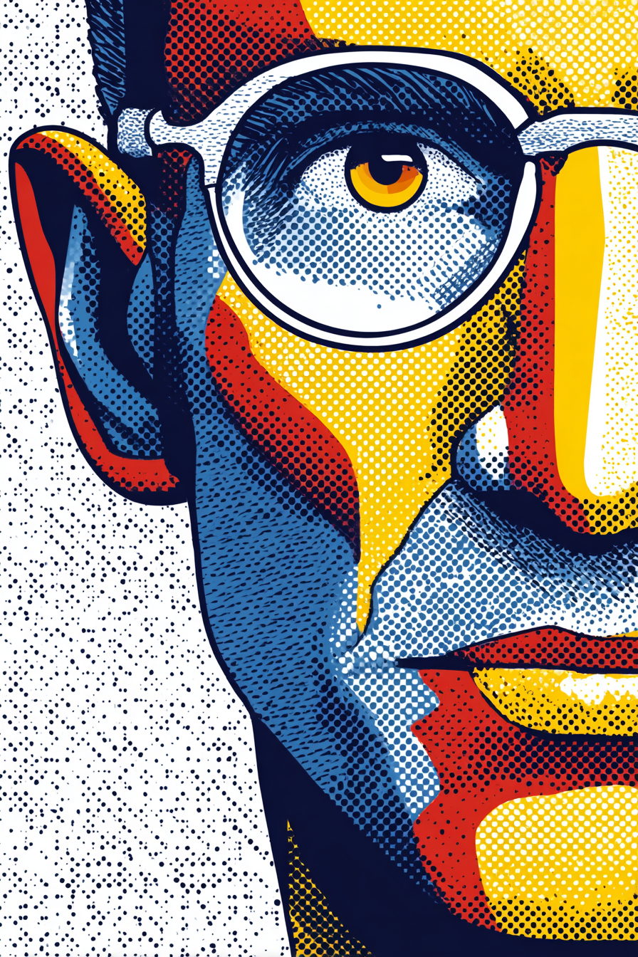 PopArt Portrait Mit Brille | Pop Art | Stilrichtungen