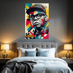 PopArt Stilisiertes Person Porträt Moderne Kunst Geometrische Formen