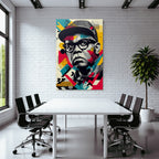 PopArt Stilisiertes Person Porträt Moderne Kunst Geometrische Formen