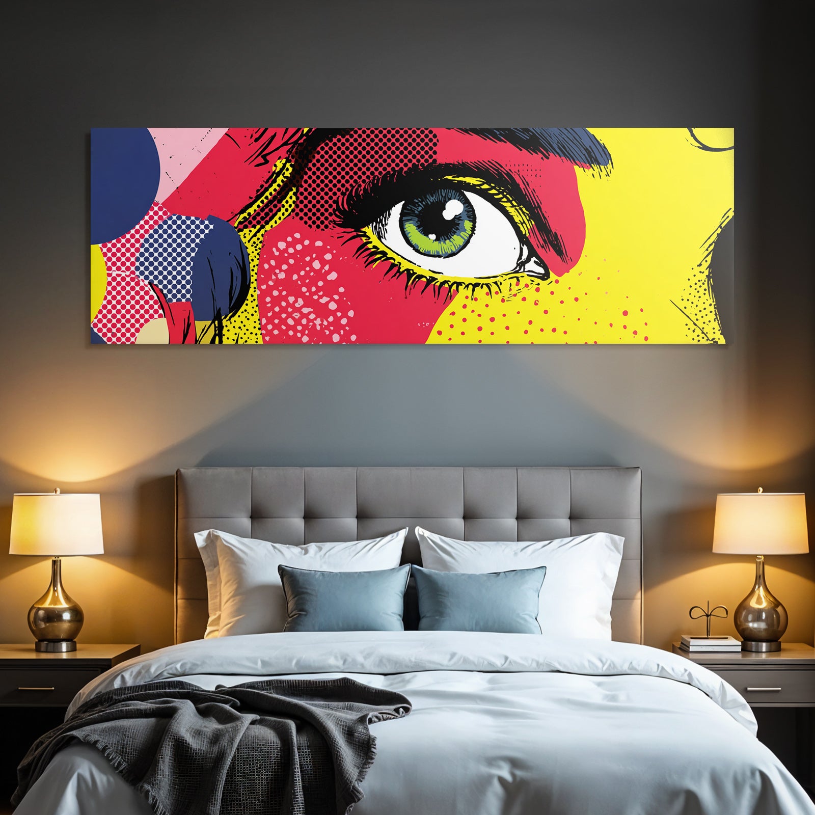 PopArt Abstrakte Nahaufnahme Eines Auges