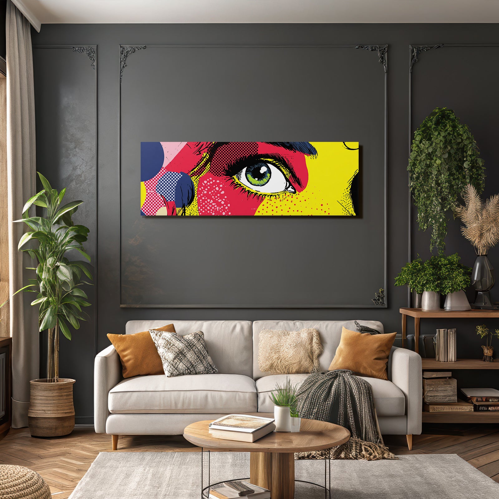 PopArt Abstrakte Nahaufnahme Eines Auges
