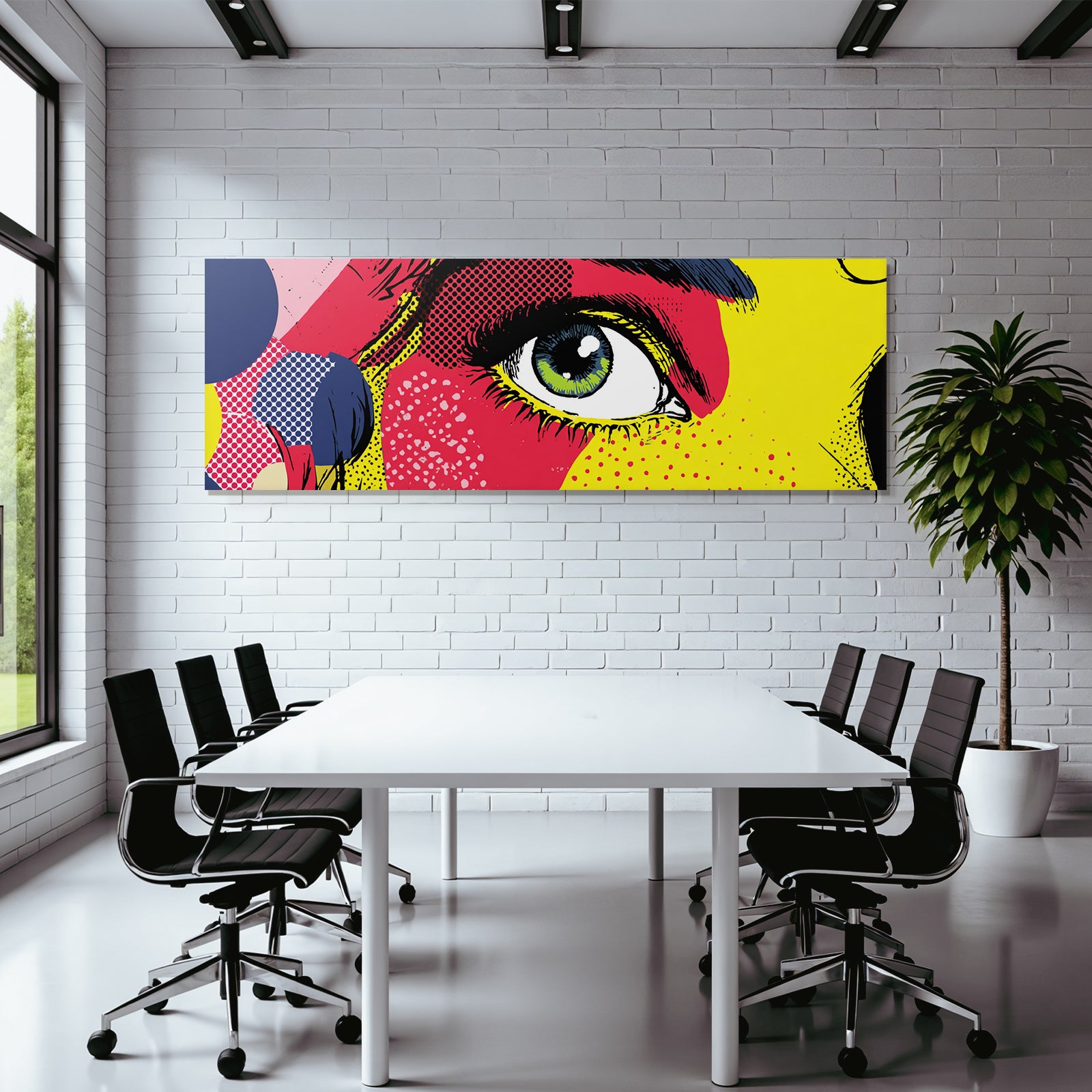 PopArt Abstrakte Nahaufnahme Eines Auges
