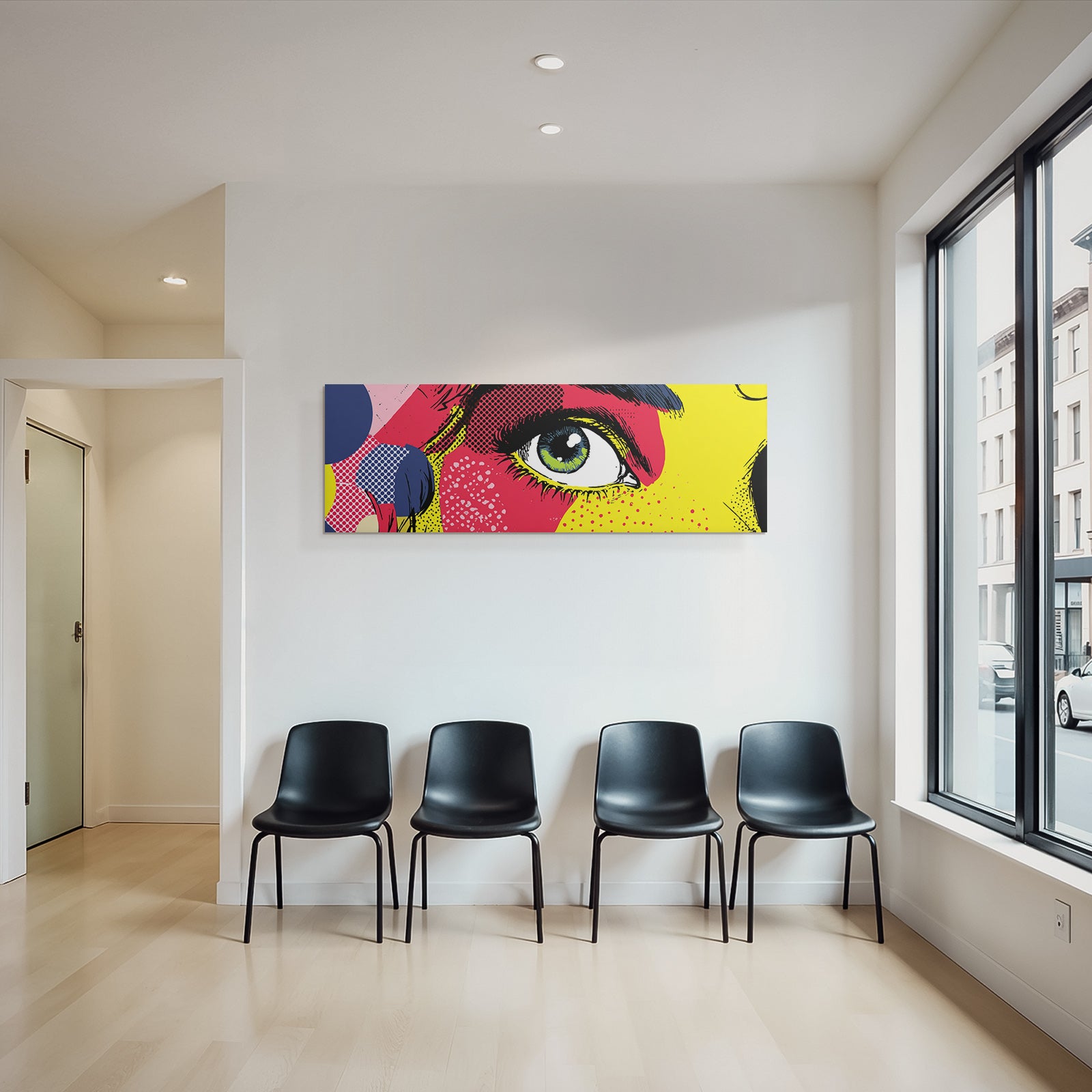 PopArt Abstrakte Nahaufnahme Eines Auges