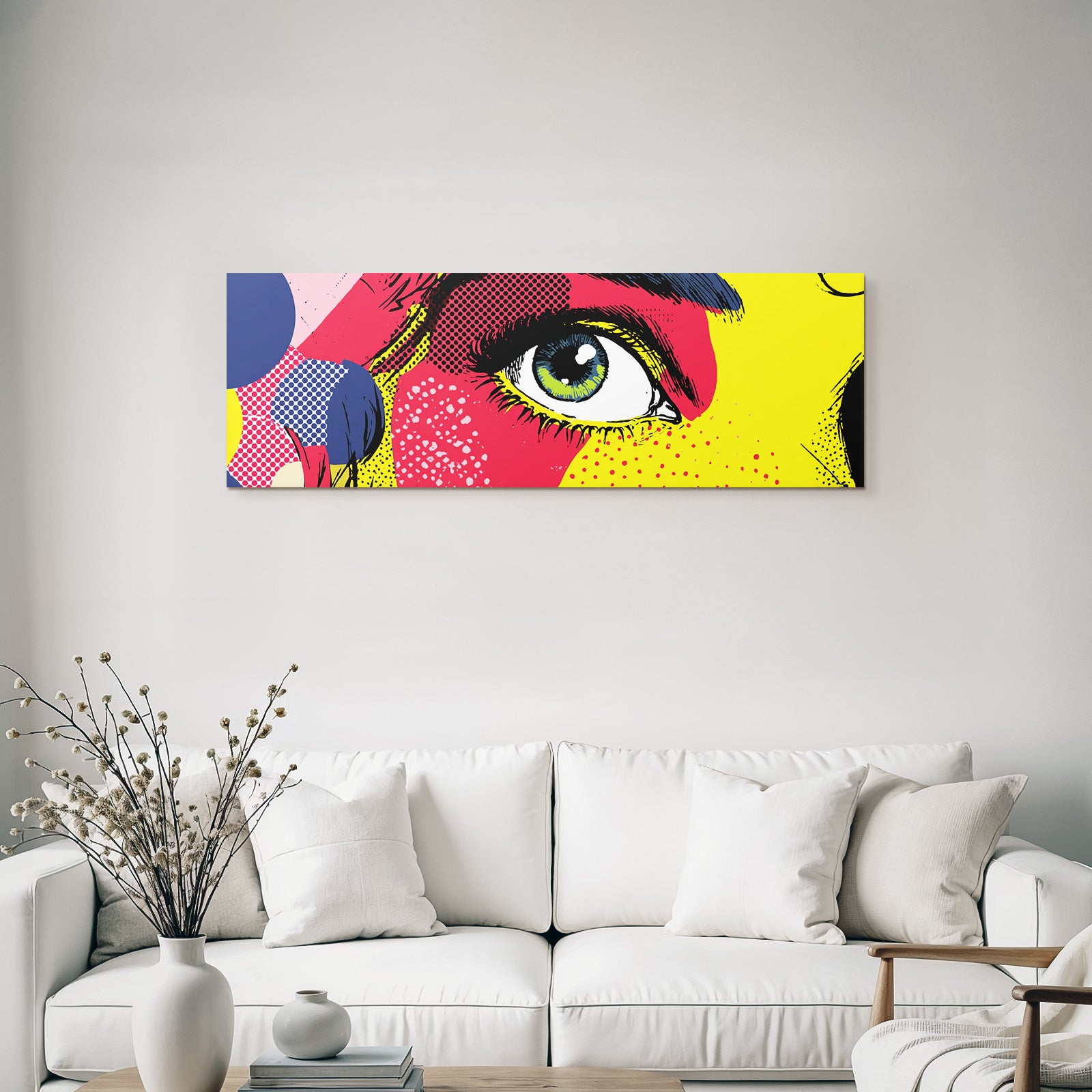 PopArt Abstrakte Nahaufnahme Eines Auges