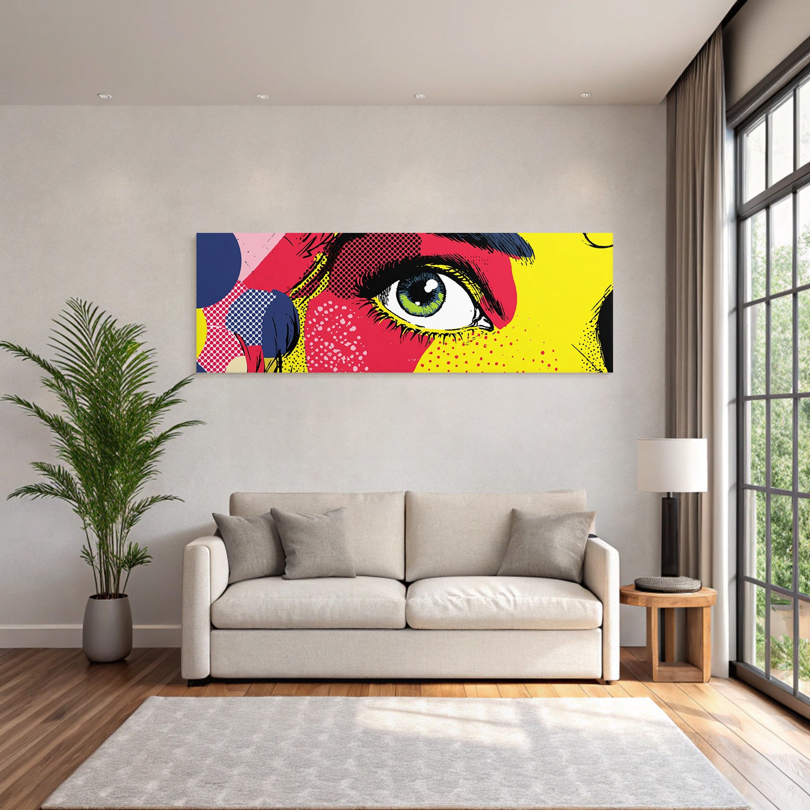 PopArt Abstrakte Nahaufnahme Eines Auges
