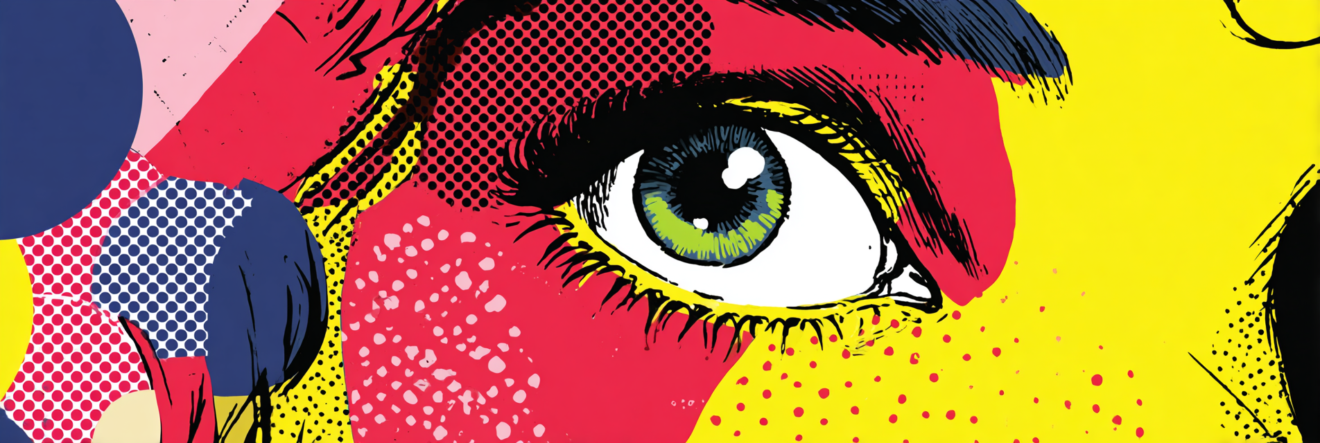 PopArt Abstrakte Nahaufnahme Eines Auges | Pop Art | Stilrichtungen