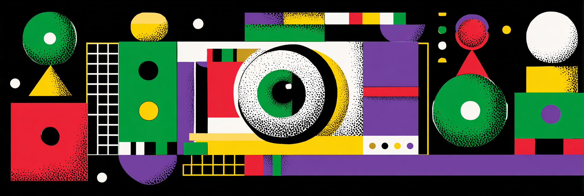 PopArt Abstraktes Design Mit Farbenfrohen Geometrischen Formen Und Spielerischem Stil | Pop Art | Stilrichtungen