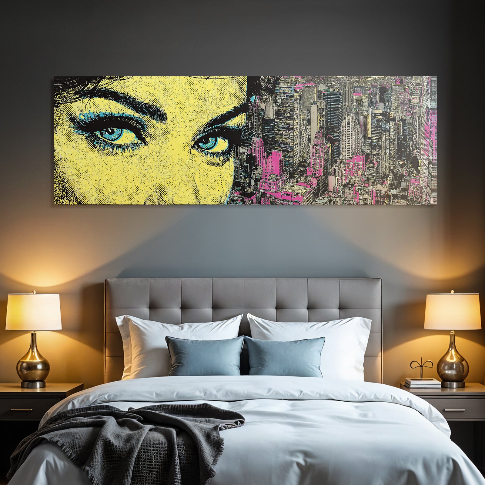 PopArt Auge Und Stadtlandschaft Popart