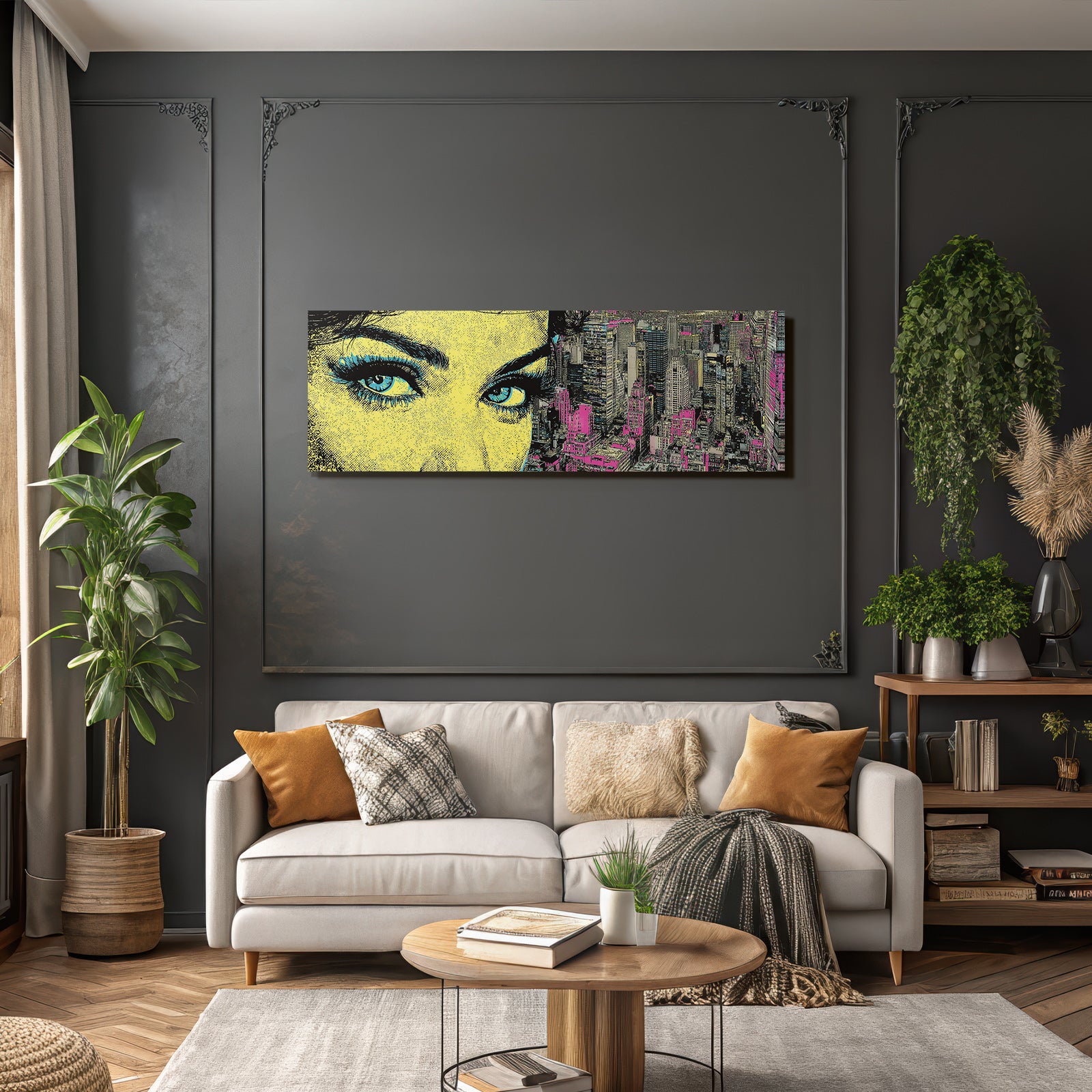 PopArt Auge Und Stadtlandschaft Popart