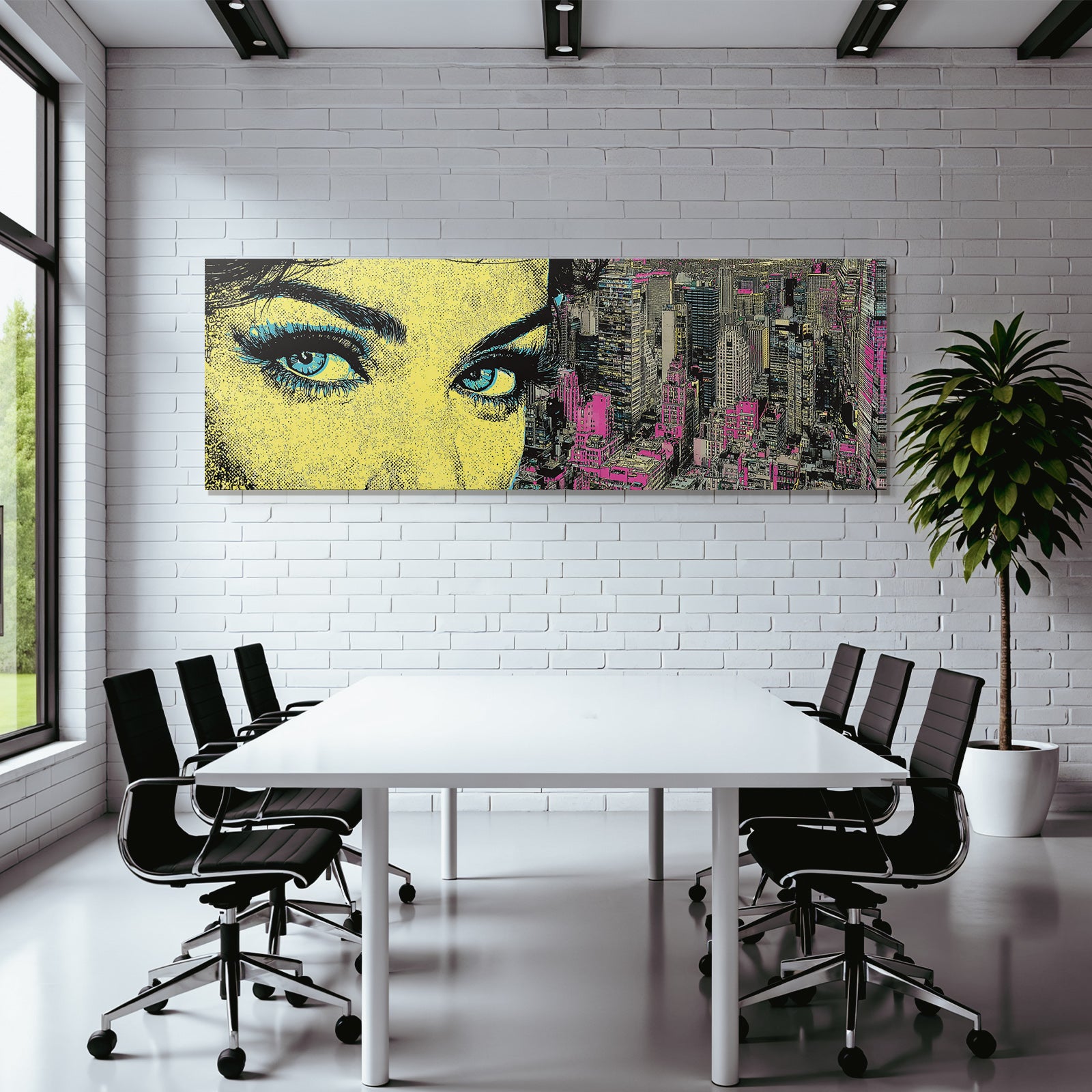 PopArt Auge Und Stadtlandschaft Popart