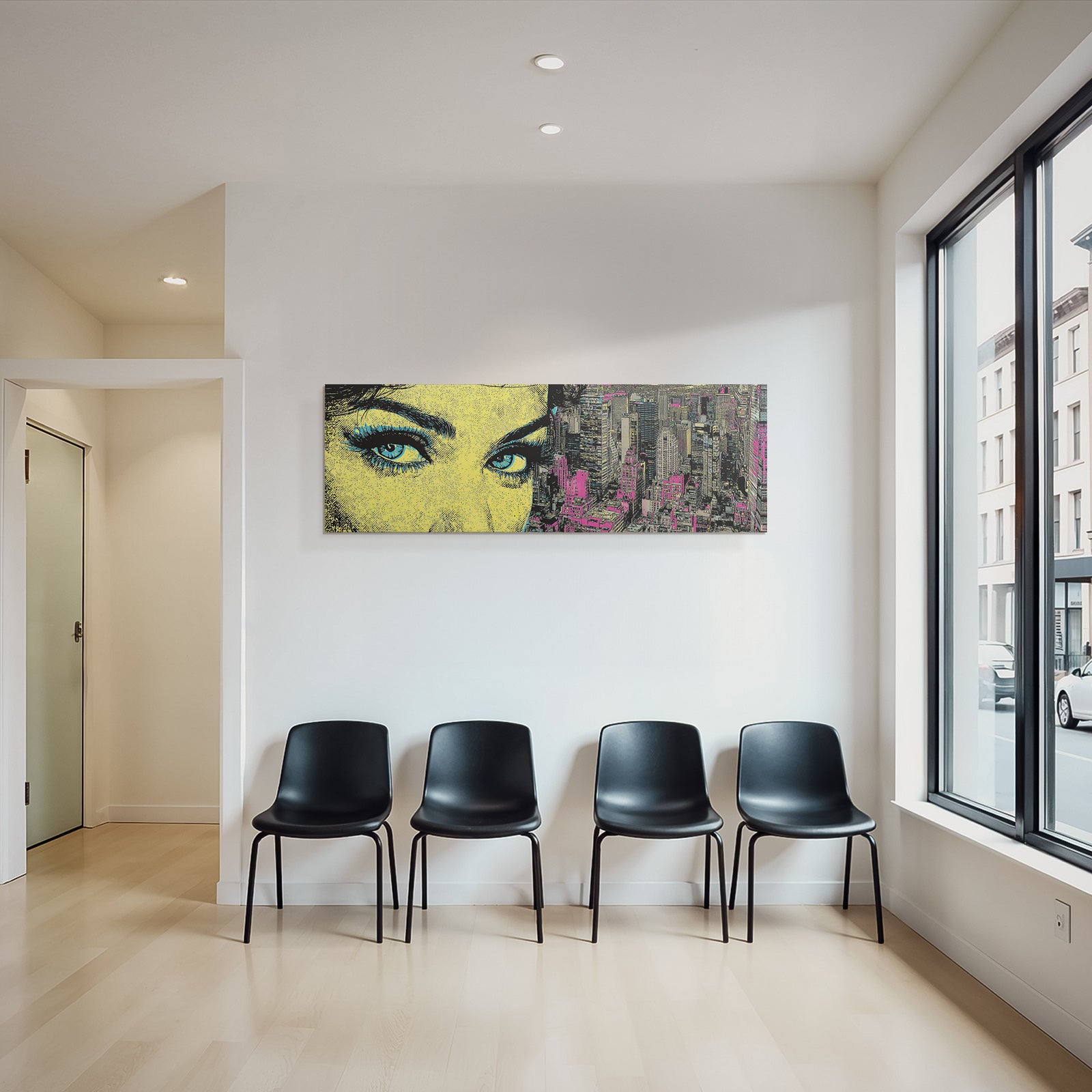 PopArt Auge Und Stadtlandschaft Popart